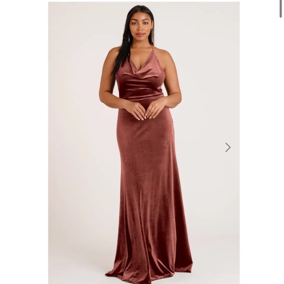 Jenny Yoo Sulivan Velvet Dress - Picture 1 of 7